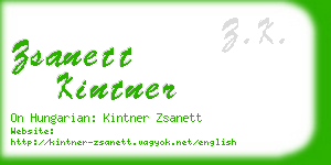 zsanett kintner business card